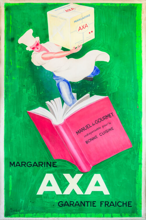 Maquette publicitaire : Margarine Axa