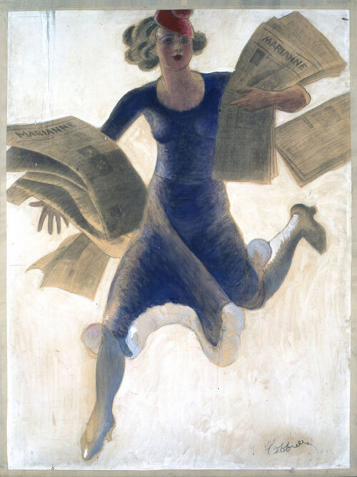 Maquette publicitaire : Marianne