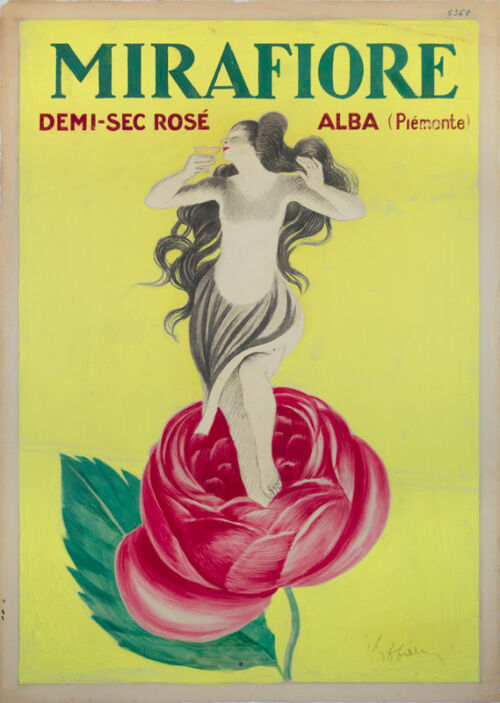 Maquette publicitaire : Mirafiore / Demi-Sec Rosé