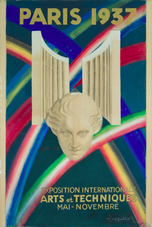 Maquette publicitaire : Paris 1937