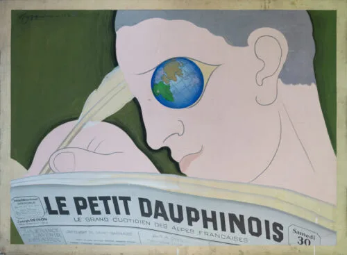 Advertising lithograph: Petit Dauphinois (Le)