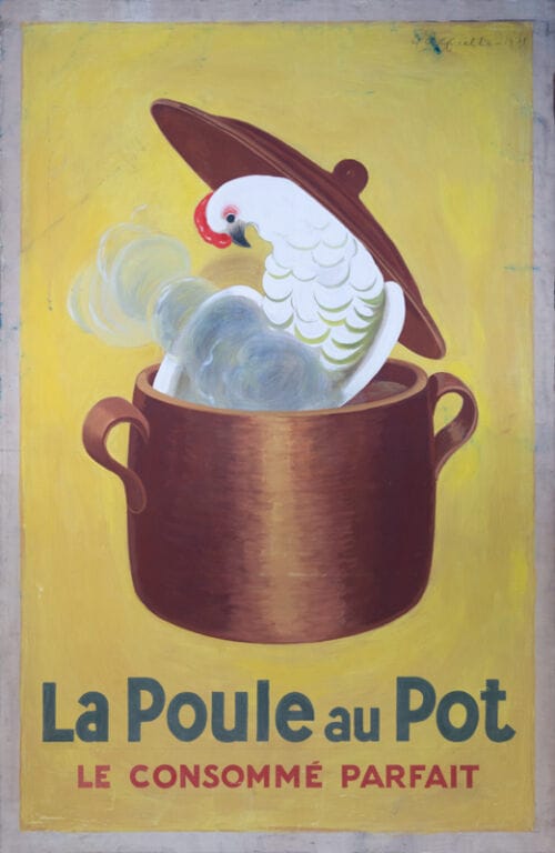 Maquette publicitaire : Poule au Pot (La)