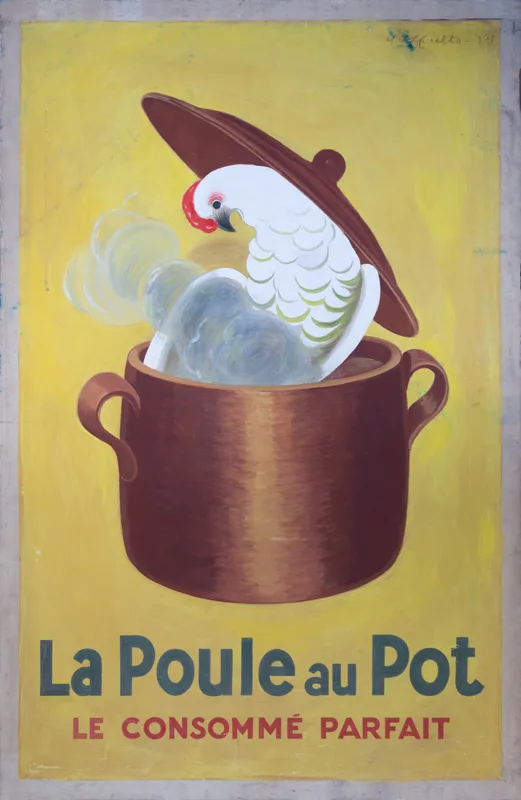 Advertising maquette: Poule au Pot (La)