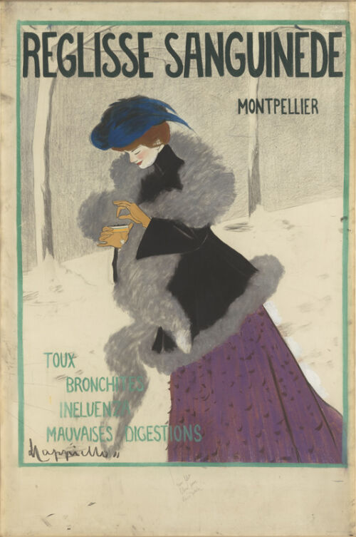 Maquette publicitaire : Réglisse Sanguinède