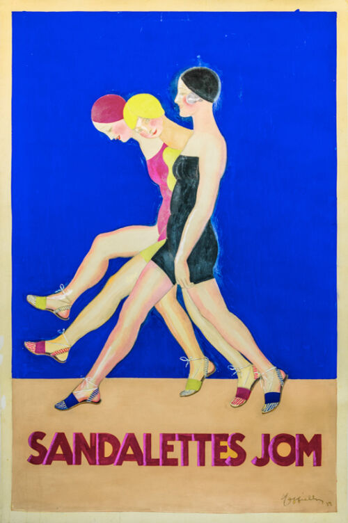 Maquette publicitaire : Sandalettes JOM