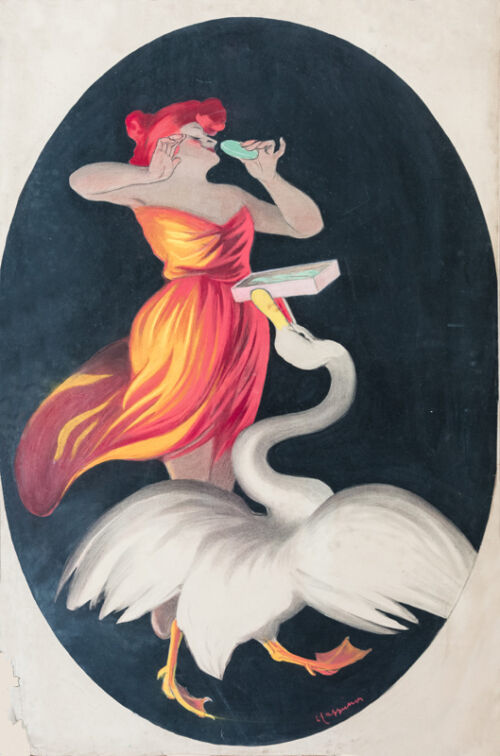 Maquette publicitaire : Savon du cygne