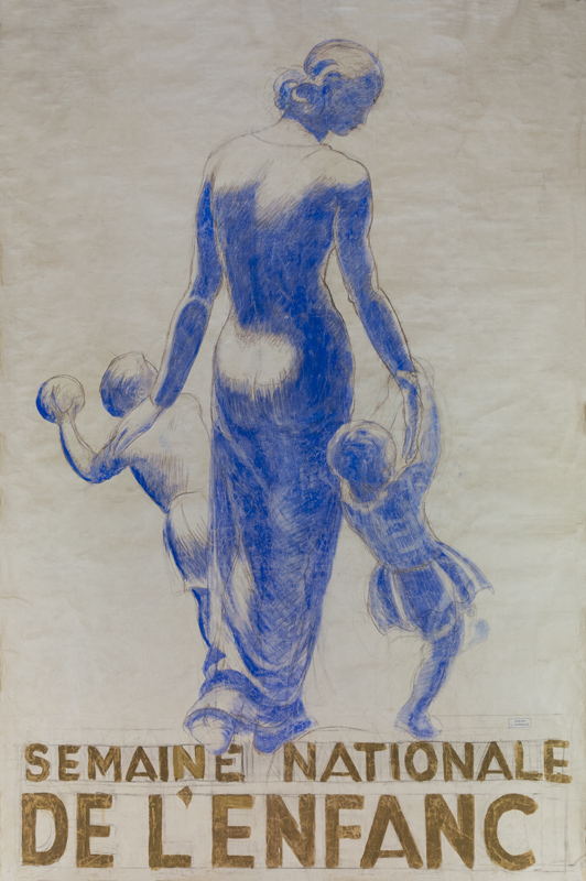 Maquette publicitaire : Semaine Nationale de l'Enfance