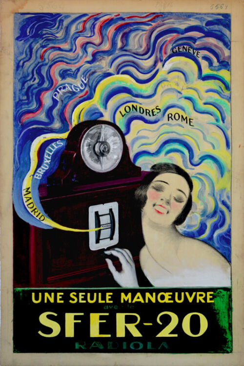 Maquette publicitaire : Sfer-20 / Radiola