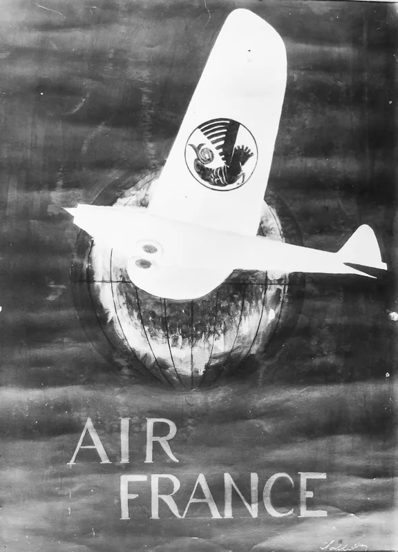 Advertising sketch photo: Air-France
