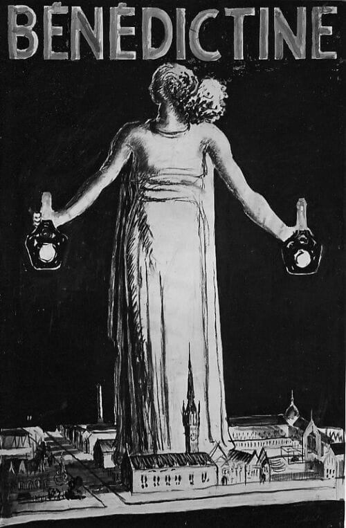 Photo d'esquisse publicitaire : Bénédictine