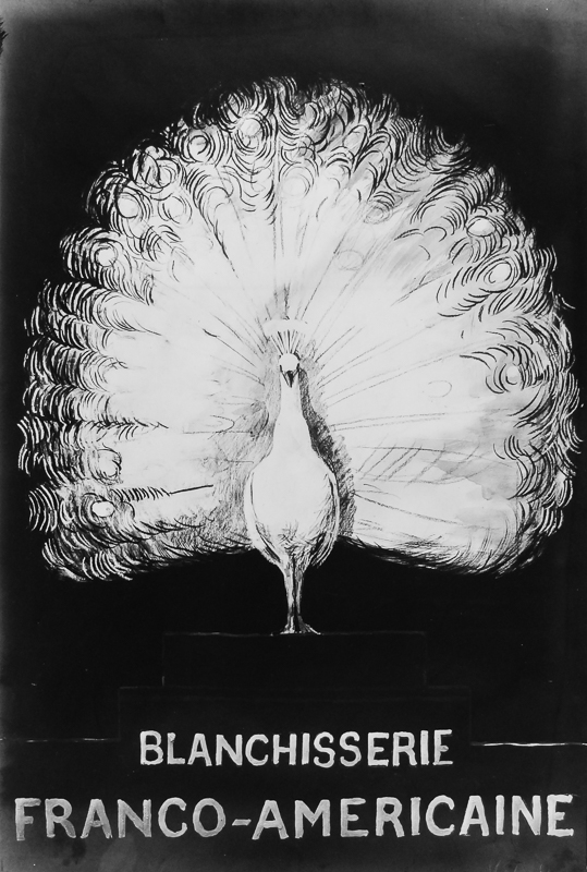 Photo d'esquisse publicitaire : Blanchisserie Franco-Américaine