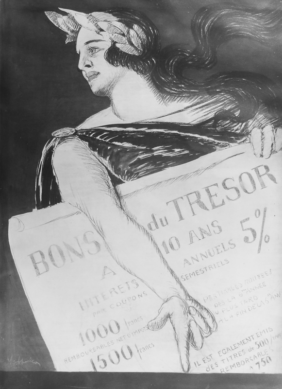 Photo d'esquisse publicitaire : Bons du Trésor