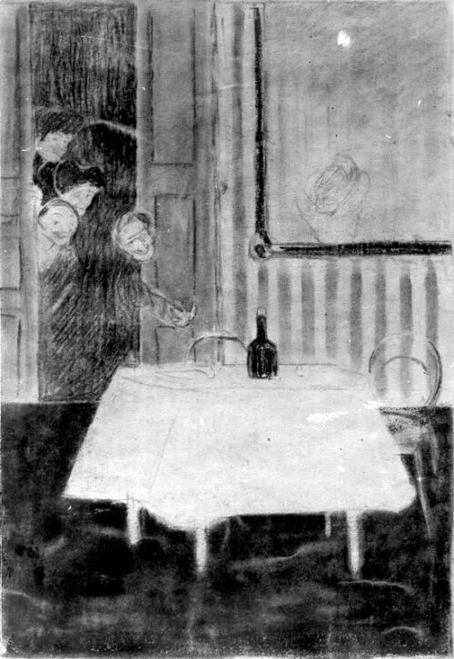 Photo d'esquisse publicitaire : Bouteille de vin