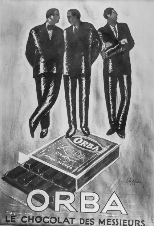 Photo d'esquisse publicitaire : Chocolat Orba