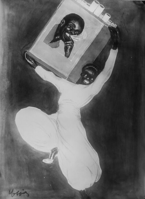 Photo d'esquisse publicitaire : Cigarettes Thomass