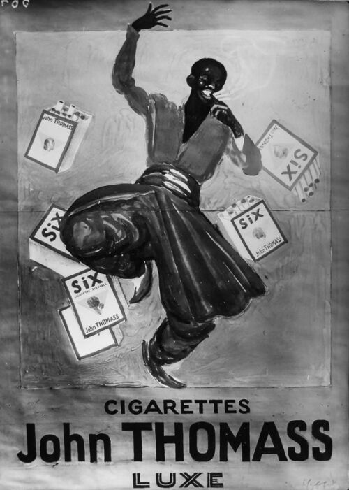 Photo d'esquisse publicitaire : Cigarettes Thomass