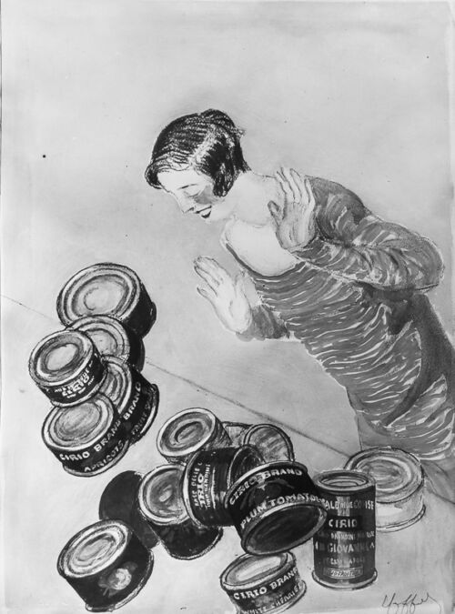 Photo d'esquisse publicitaire : Conserves