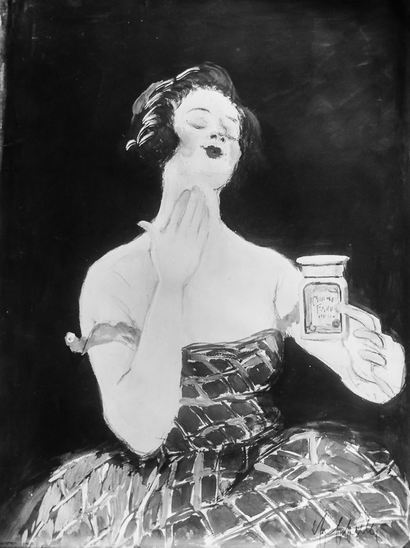 Photo d'esquisse publicitaire : Crème de beauté