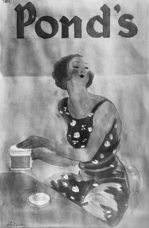 Photo d'esquisse publicitaire : Crème de beauté