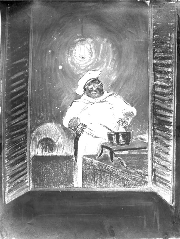 Advertising sketch photo: Le Rêve Stove