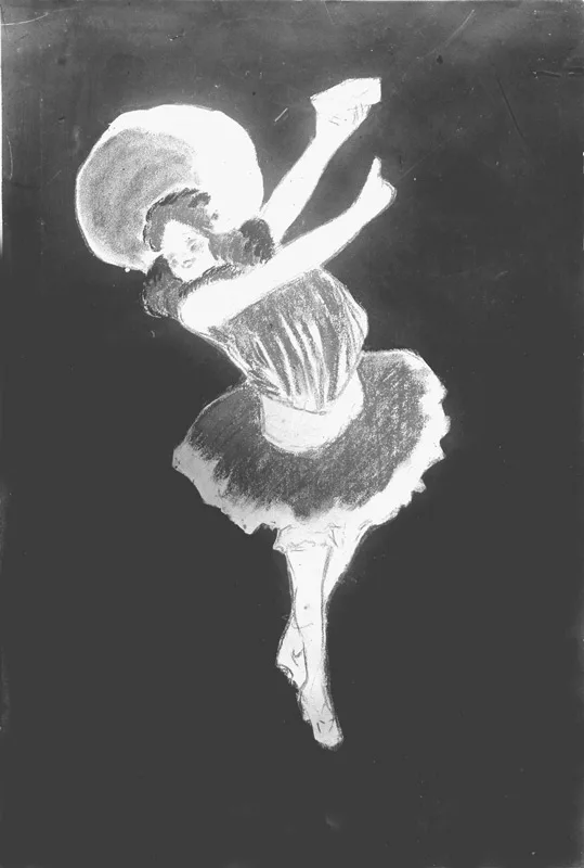 Advertising sketch photo: Dancer