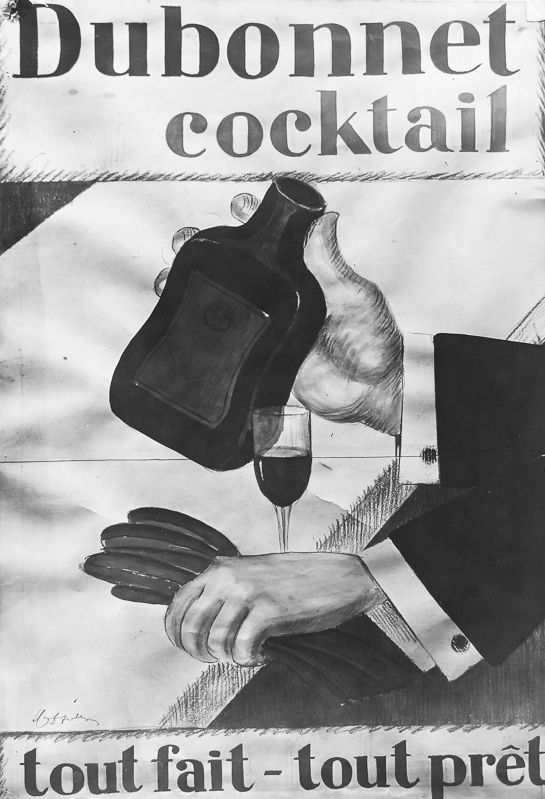 Photo d'esquisse publicitaire : Dubonnet