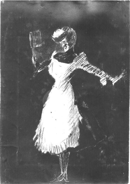 Photo d'esquisse publicitaire : Élégante au chapeau