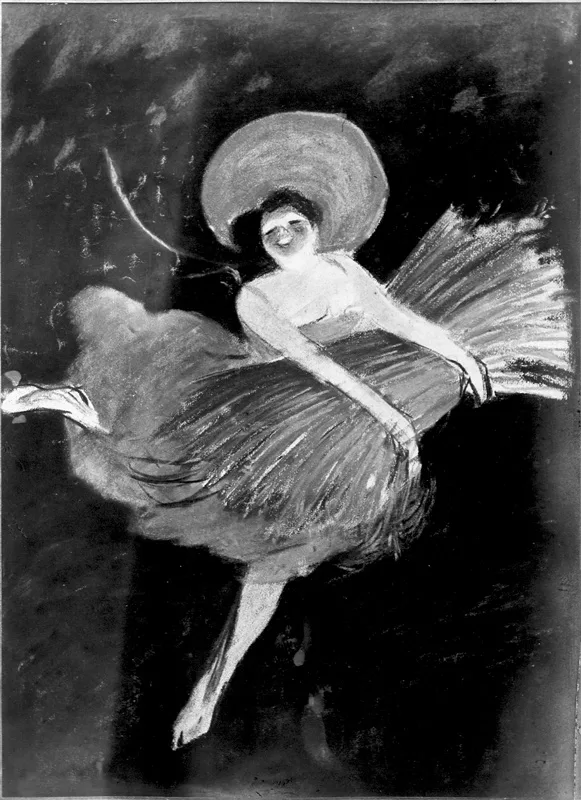 Advertising sketch photo: Woman with a sheaf of wheat