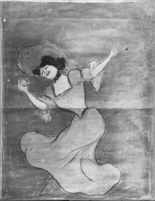 Photo d'esquisse publicitaire : Femme à la petite boite