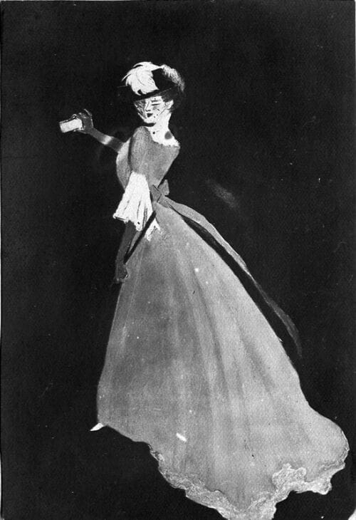 Photo d'esquisse publicitaire : Femme à la voilette