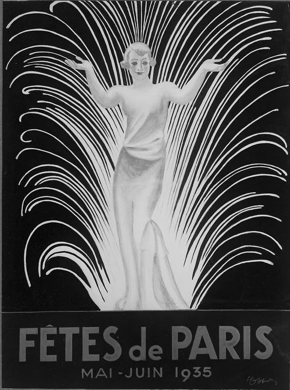 Photo d'esquisse publicitaire : Fête de Paris