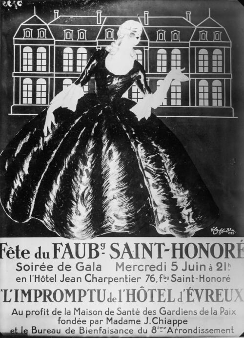 Photo d'esquisse publicitaire : Fête du faubourg Saint Honoré