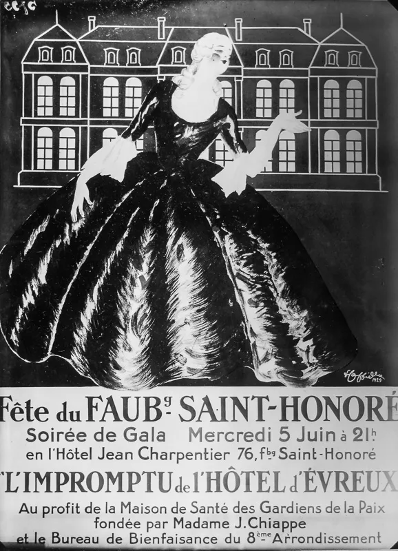 Photo d'esquisse publicitaire : Fête du faubourg Saint Honoré
