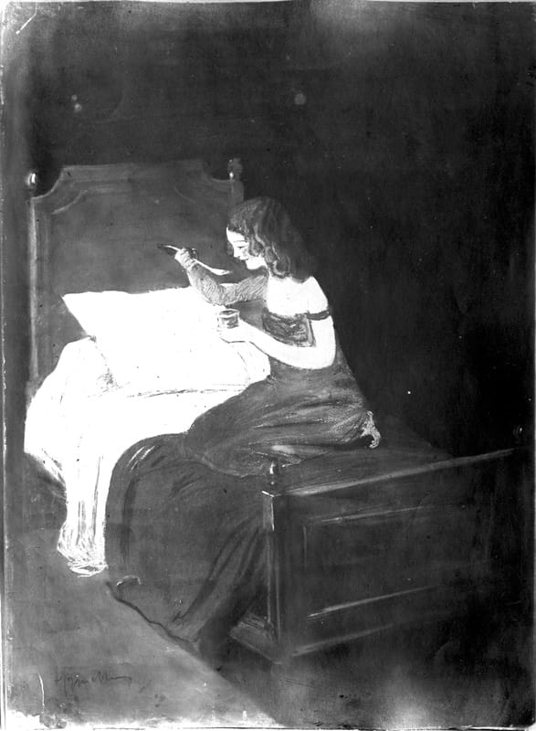 Fillette au pot de crème