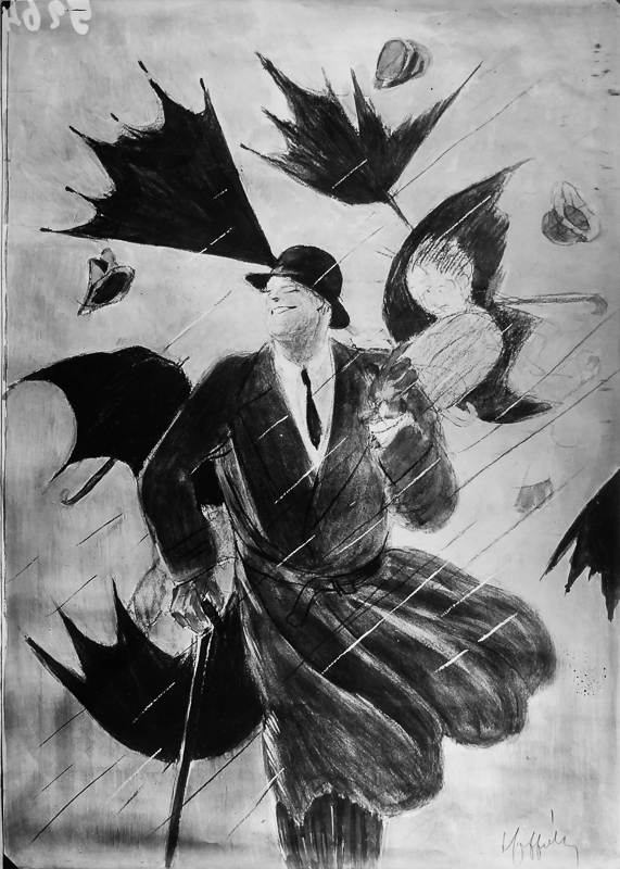 Photo d'esquisse publicitaire : Imperméables