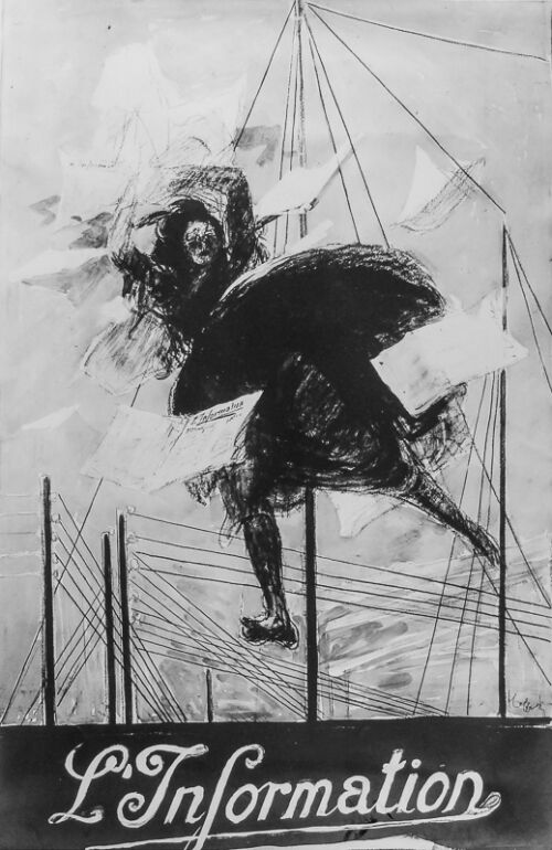 Photo d'esquisse publicitaire : Information (L')