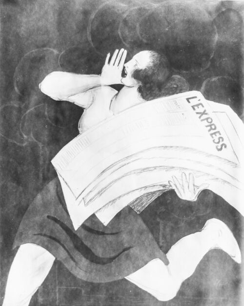 Photo d'esquisse publicitaire : L'express