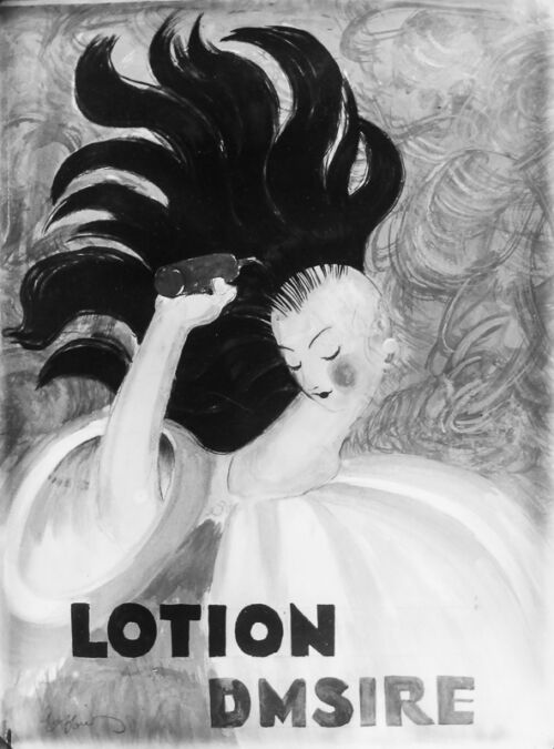 Photo d'esquisse publicitaire : Lotion