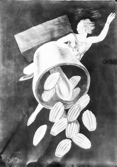 Photo d'esquisse publicitaire : Madeleines