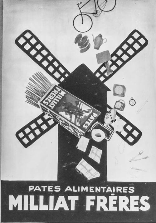 Photo d'esquisse publicitaire : Milliat Frères