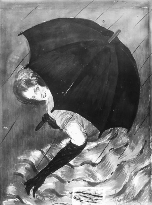 Photo d'esquisse publicitaire : Parapluie