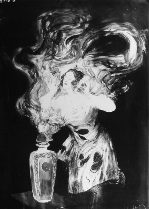 Photo d'esquisse publicitaire : Parfum