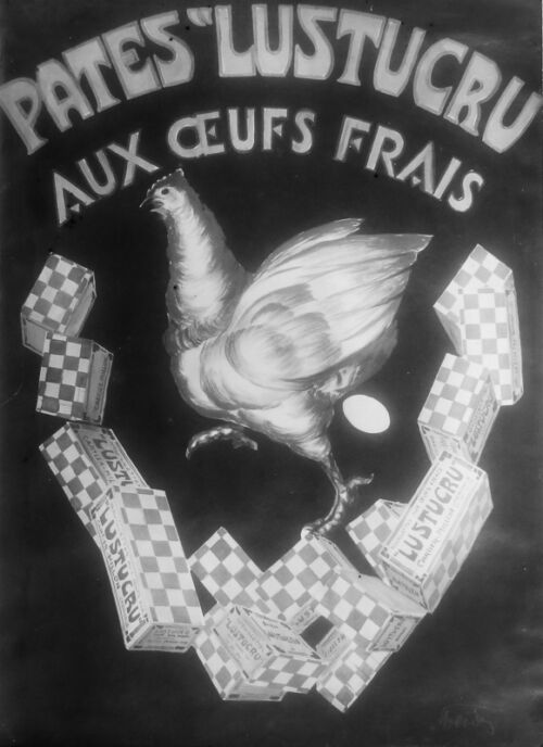 Photo d'esquisse publicitaire : Pâtes Lustucru