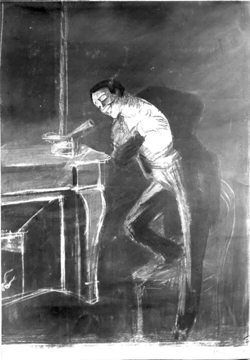 Photo d'esquisse publicitaire : Phonographe