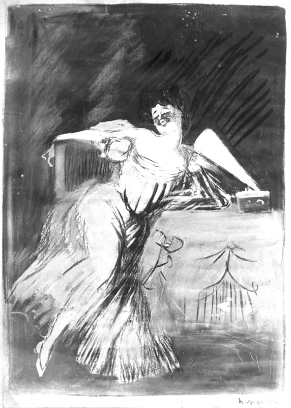 Photo d'esquisse publicitaire : Phonographe