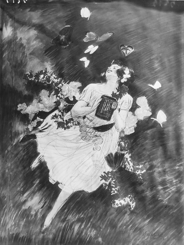 1927 - A photographer looks at an exposed plate. - Leonetto Cappiello