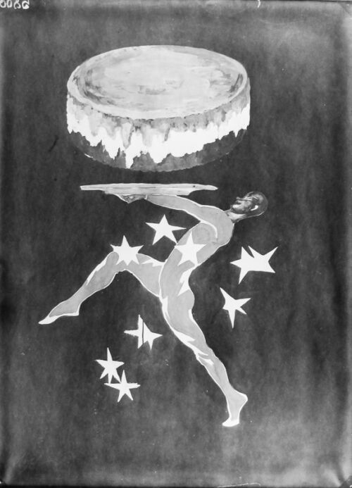 Photo d'esquisse publicitaire : Poudre à patisserie