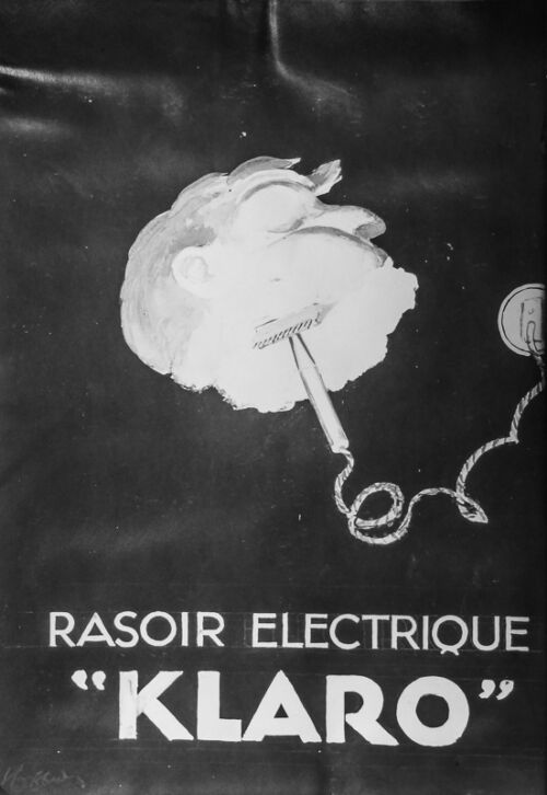 Photo d'esquisse publicitaire : Rasoir électrique