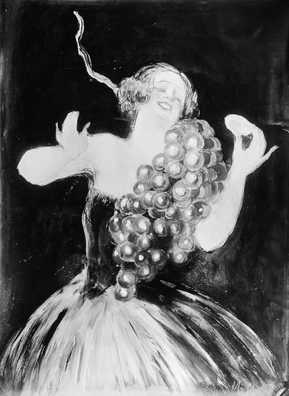 Photo d'esquisse publicitaire : Savon Grappe d'Or