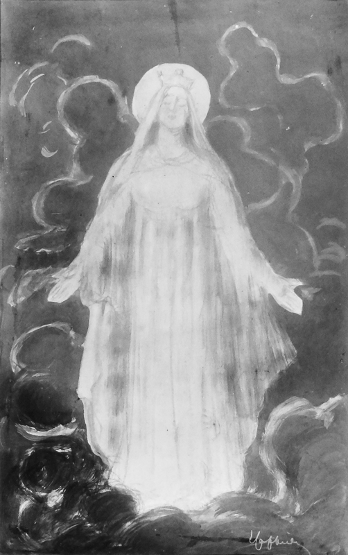 Photo d'esquisse publicitaire : Savon La Vierge